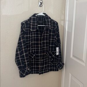 Liverpool Black Multi Plaid Jacket NWT